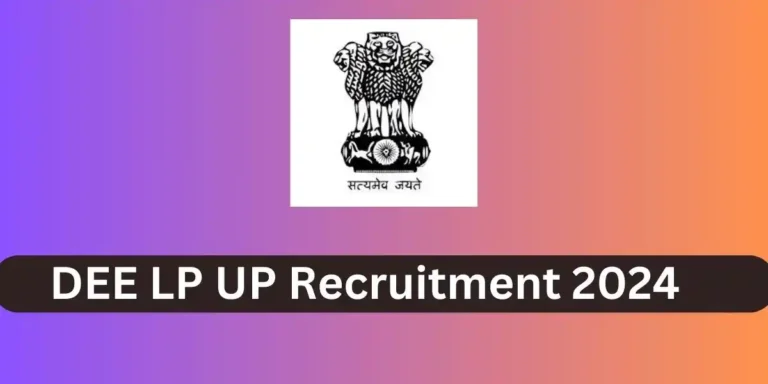 DEE LP UP Teacher Recruitment 2024