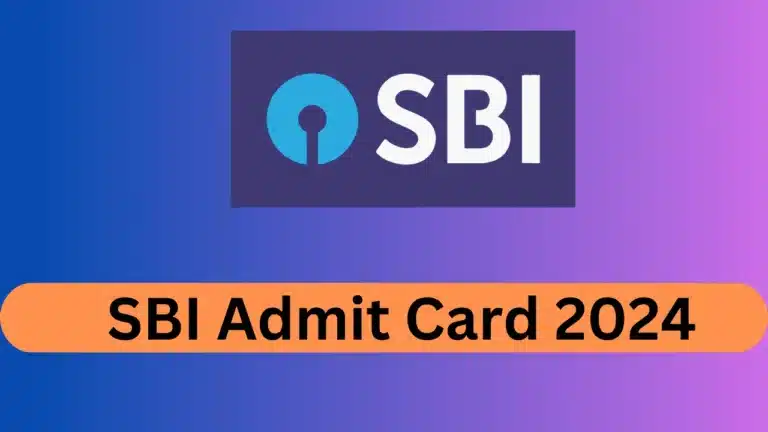 SBI Admit Card